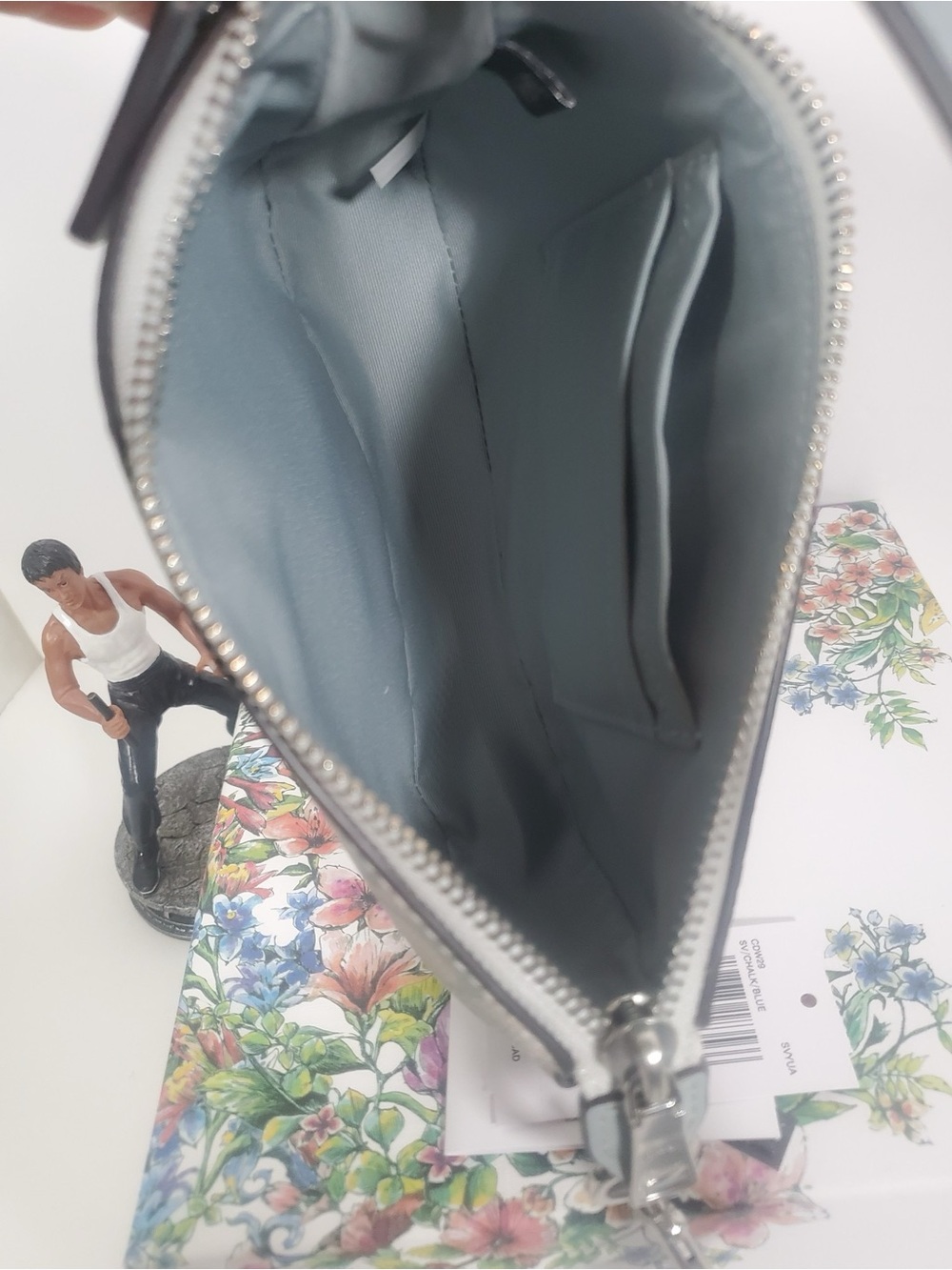 Coach Nolita 19 Pretty Signature Canvas CDW29 Signature Canvas/Silver/Chalk/Blue - Picture 4 of 4
